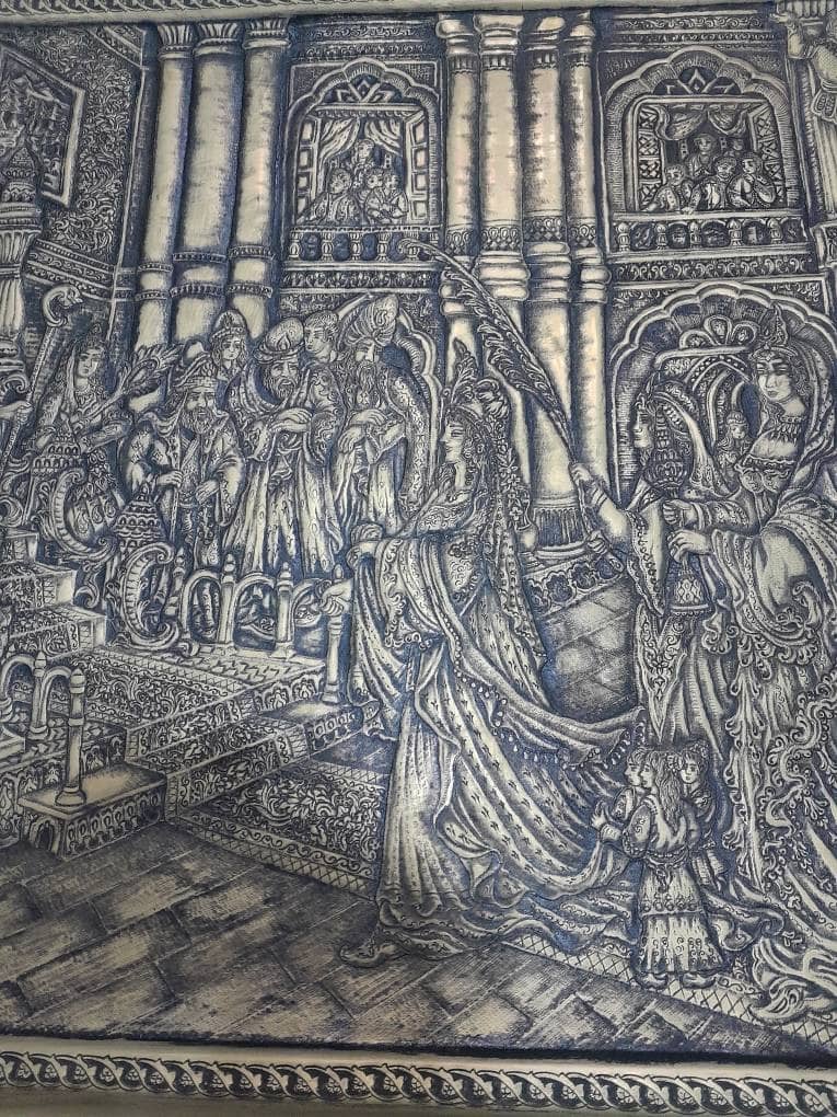 تولید و فروش صنایع دستی قلم زنی کارگاه نیل قلم در تهران